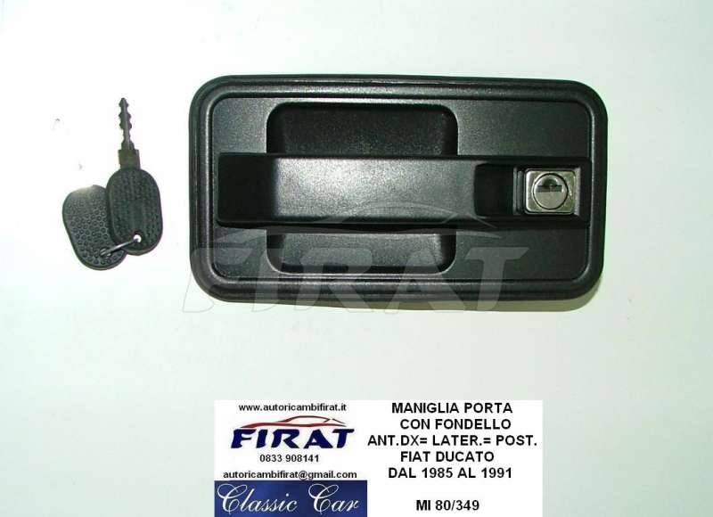 MANIGLIA PORTA + CHIUSURA BAULE FIAT 127 - 128